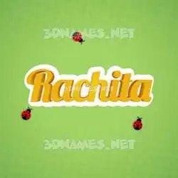 rachita in Ladybugs style - 3D name wallpaper