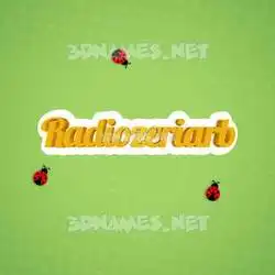radiozeriarb in Ladybugs style - 3D name wallpaper