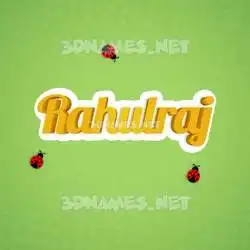 rahulraj in Ladybugs style - 3D name wallpaper