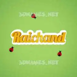 raichand in Ladybugs style - 3D name wallpaper