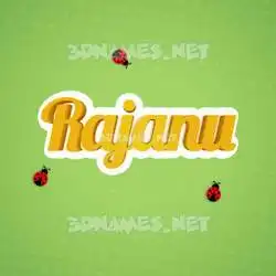 rajanu in Ladybugs style - 3D name wallpaper