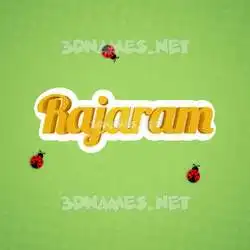 rajaram in Ladybugs style - 3D name wallpaper