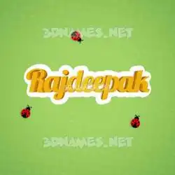 rajdeepak in Ladybugs style - 3D name wallpaper