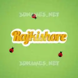 rajkishore in Ladybugs style - 3D name wallpaper