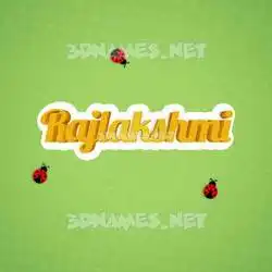 rajlakshmi in Ladybugs style - 3D name wallpaper
