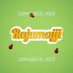 rajumajji in Ladybugs style - 3D name wallpaper