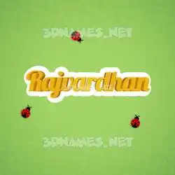 rajvardhan in Ladybugs style - 3D name wallpaper