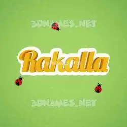 rakalla in Ladybugs style - 3D name wallpaper