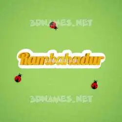 rambahadur in Ladybugs style - 3D name wallpaper