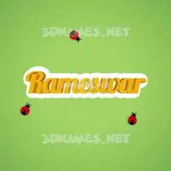 rameswar in Ladybugs style - 3D name wallpaper