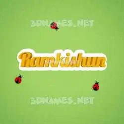 ramkishun in Ladybugs style - 3D name wallpaper