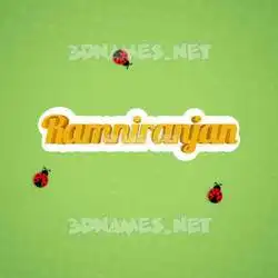 ramniranjan in Ladybugs style - 3D name wallpaper