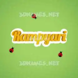 rampyari in Ladybugs style - 3D name wallpaper