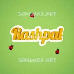rashpal in Ladybugs style - 3D name wallpaper