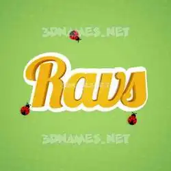 ravs in Ladybugs style - 3D name wallpaper