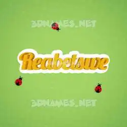 reabetswe in Ladybugs style - 3D name wallpaper
