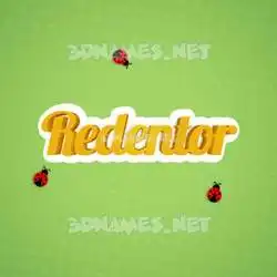 redentor in Ladybugs style - 3D name wallpaper
