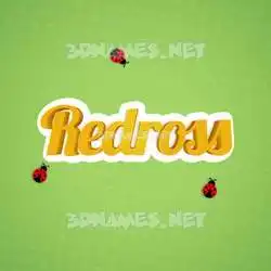 redross in Ladybugs style - 3D name wallpaper