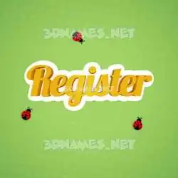 register in Ladybugs style - 3D name wallpaper
