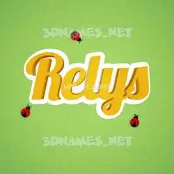 relys in Ladybugs style - 3D name wallpaper