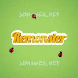 remonster in Ladybugs style - 3D name wallpaper