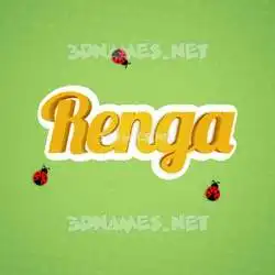 renga in Ladybugs style - 3D name wallpaper