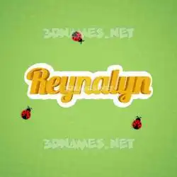 reynalyn in Ladybugs style - 3D name wallpaper