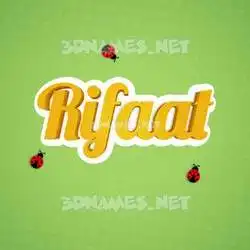 rifaat in Ladybugs style - 3D name wallpaper