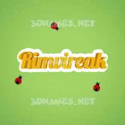 rimvireak in Ladybugs style - 3D name wallpaper