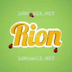 rion in Ladybugs style - 3D name wallpaper