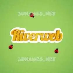 riverweb in Ladybugs style - 3D name wallpaper