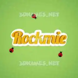 rockmie in Ladybugs style - 3D name wallpaper