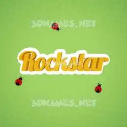 rockstar in Ladybugs style - 3D name wallpaper