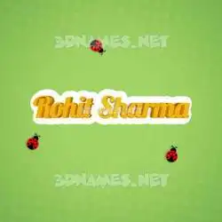 rohit sharma in Ladybugs style - 3D name wallpaper
