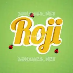 roji in Ladybugs style - 3D name wallpaper