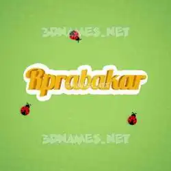 rprabakar in Ladybugs style - 3D name wallpaper