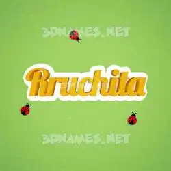 rruchita in Ladybugs style - 3D name wallpaper