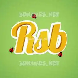 rsb in Ladybugs style - 3D name wallpaper
