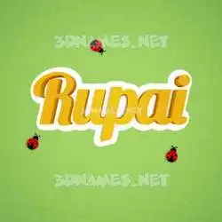 rupai in Ladybugs style - 3D name wallpaper