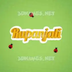 rupanjali in Ladybugs style - 3D name wallpaper