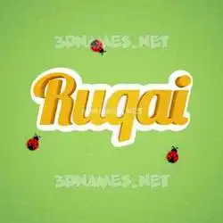 ruqai in Ladybugs style - 3D name wallpaper