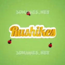 rushikes in Ladybugs style - 3D name wallpaper