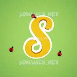 s in Ladybugs style - 3D name wallpaper