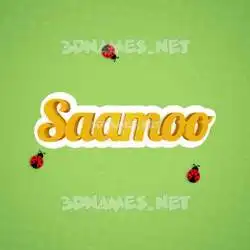 saamoo in Ladybugs style - 3D name wallpaper