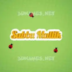 sabbu mallik in Ladybugs style - 3D name wallpaper