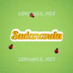 sadananda in Ladybugs style - 3D name wallpaper