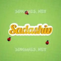 sadashiv in Ladybugs style - 3D name wallpaper