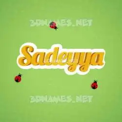 sadeyya in Ladybugs style - 3D name wallpaper