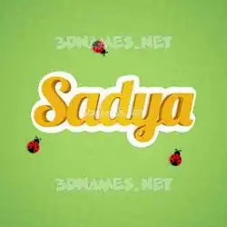 sadya in Ladybugs style - 3D name wallpaper
