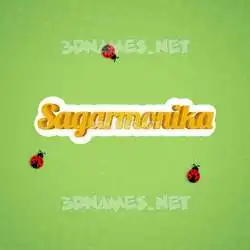 sagarmonika in Ladybugs style - 3D name wallpaper